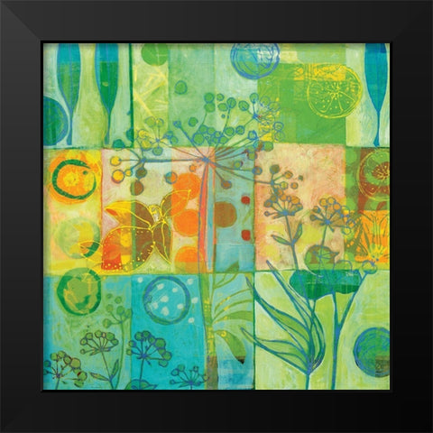 Silhouette organique Black Modern Wood Framed Art Print by Carvalho, Cecile de