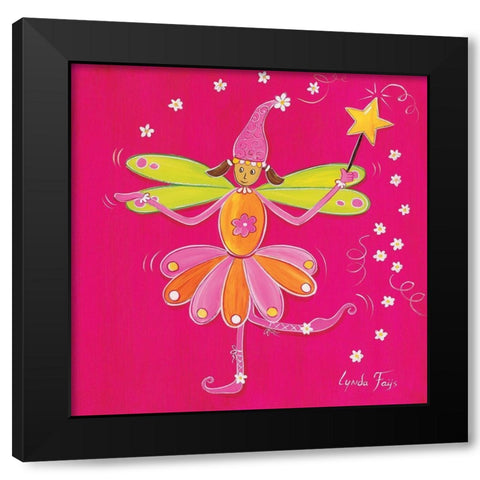 Fee I Black Modern Wood Framed Art Print with Double Matting by Fays, Lynda