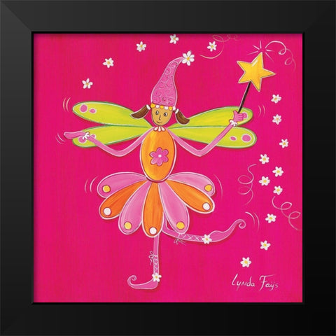 Fee I Black Modern Wood Framed Art Print by Fays, Lynda