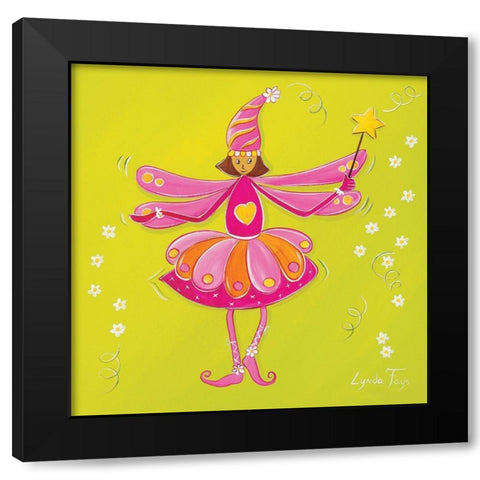 Fee II Black Modern Wood Framed Art Print by Fays, Lynda