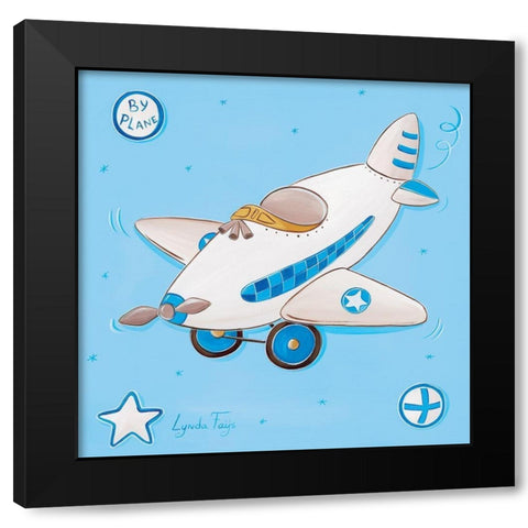 By plane Black Modern Wood Framed Art Print with Double Matting by Fays, Lynda