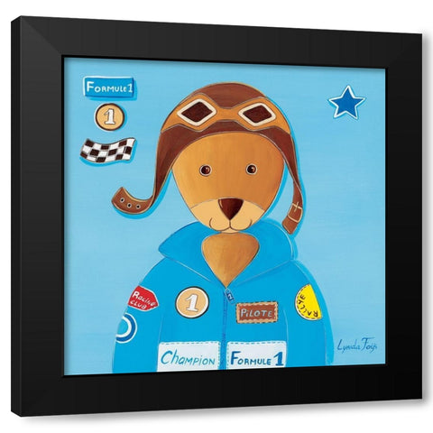 Pilote I Black Modern Wood Framed Art Print with Double Matting by Fays, Lynda