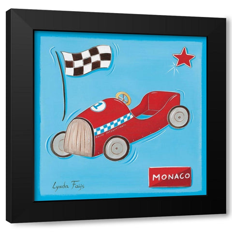 Grand prix II Black Modern Wood Framed Art Print by Fays, Lynda