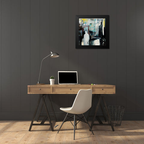 6 feet deep Black Modern Wood Framed Art Print by Kim