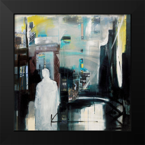 6 feet deep Black Modern Wood Framed Art Print by Kim