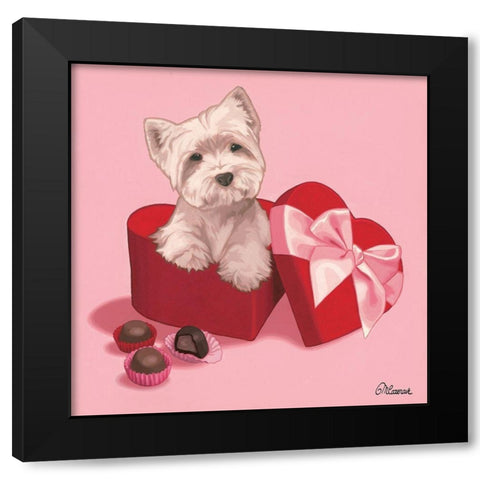 Gourmandise Black Modern Wood Framed Art Print with Double Matting by Cazenave, Maryline