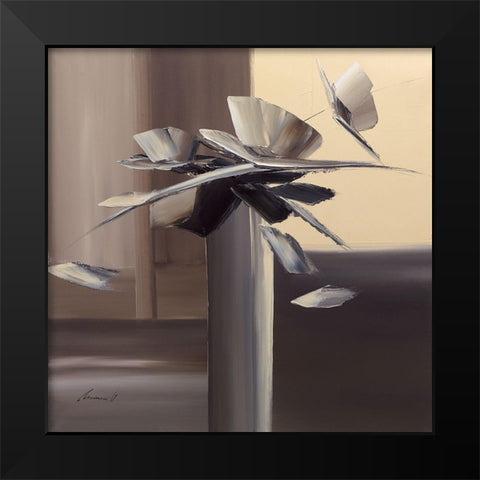 Purete Black Modern Wood Framed Art Print by Tramoni, Oliver