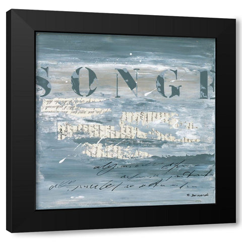 Songe Black Modern Wood Framed Art Print by Boissonot, Michelle