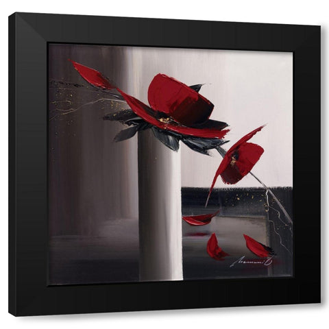 Geometrie florale I Black Modern Wood Framed Art Print by Tramoni, Oliver