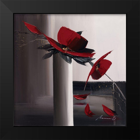 Geometrie florale I Black Modern Wood Framed Art Print by Tramoni, Oliver