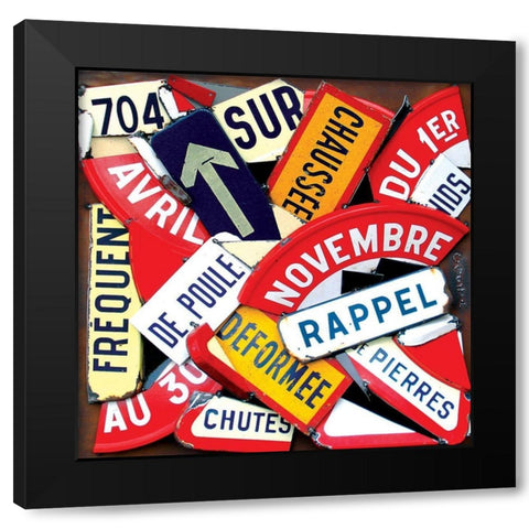 Davril a Novembre Black Modern Wood Framed Art Print by Costa, Fernando