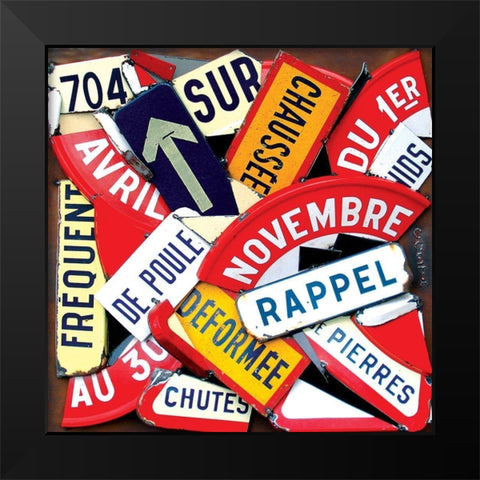 Davril a Novembre Black Modern Wood Framed Art Print by Costa, Fernando