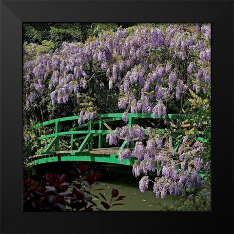 Jardin de Monet a Giverny III Black Modern Wood Framed Art Print by Pinsard, Laurent