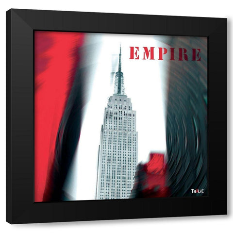 Empire Black Modern Wood Framed Art Print by Thalie