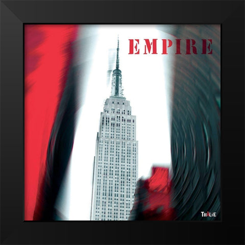 Empire Black Modern Wood Framed Art Print by Thalie