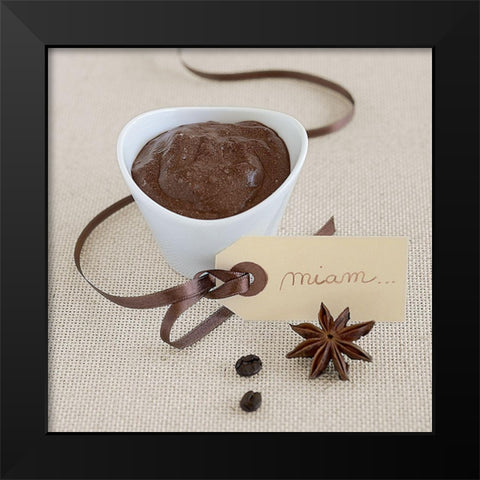 Choco Gourmand I Black Modern Wood Framed Art Print by Chatelain, Sonia