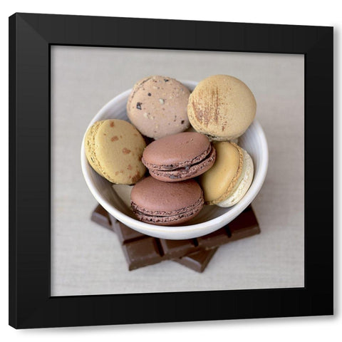 Choco Gourmand II Black Modern Wood Framed Art Print with Double Matting by Chatelain, Sonia