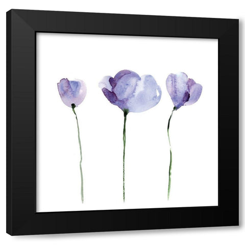 Aquarelle 4 Black Modern Wood Framed Art Print by Braun Studio