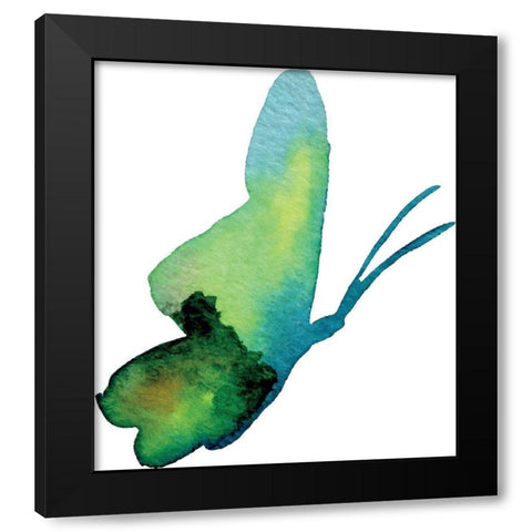 Aquarelle 7 Black Modern Wood Framed Art Print with Double Matting by Braun Studio