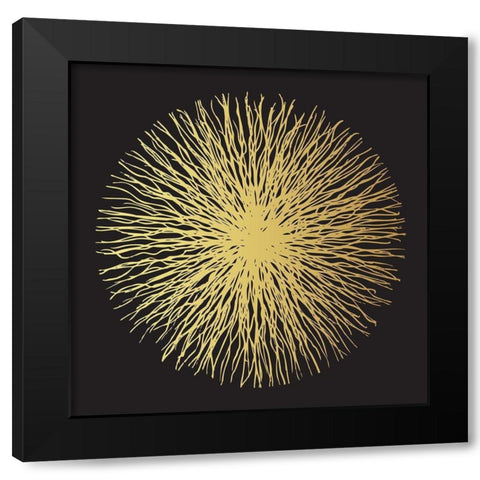 Soleil dore Black Modern Wood Framed Art Print by Braun Studio