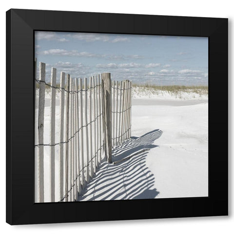 Plage 9 Black Modern Wood Framed Art Print with Double Matting by Braun Studio