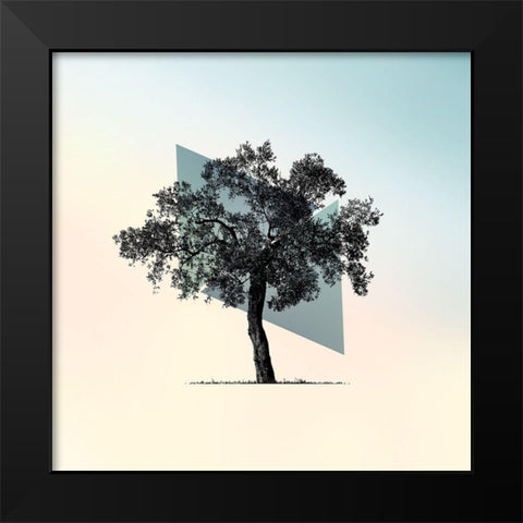 Spectrum 1 Black Modern Wood Framed Art Print by Braun Studio