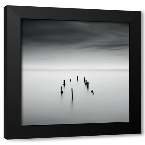 SÃ©renitÃ© Black Modern Wood Framed Art Print by Braun Studio