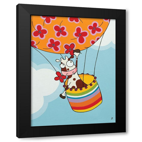 Un petit voyage II Black Modern Wood Framed Art Print by Sego