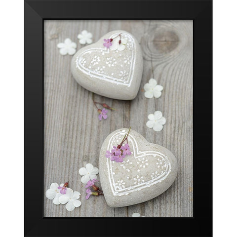 Love Etcâ€¦ Black Modern Wood Framed Art Print by Chatelain, Sonia