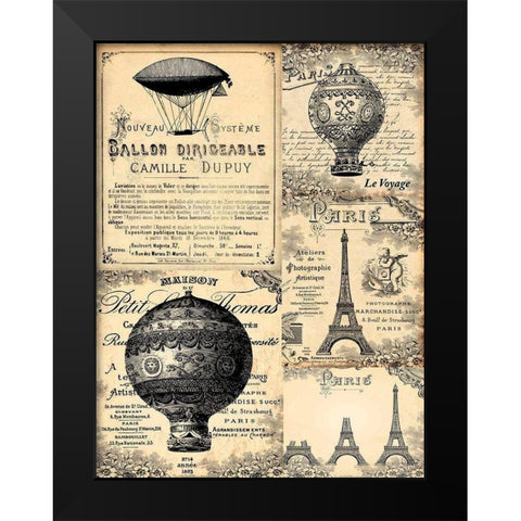 Gravures anciennes Black Modern Wood Framed Art Print by BRAUN Studio