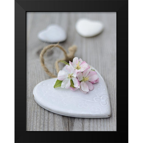 Charming Love Black Modern Wood Framed Art Print by Chatelain, Sonia