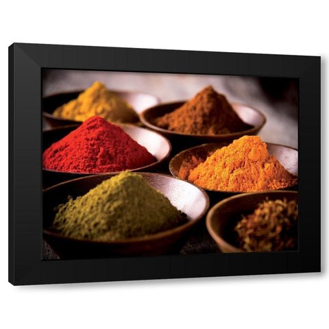 Plast depices Black Modern Wood Framed Art Print with Double Matting by Kesu