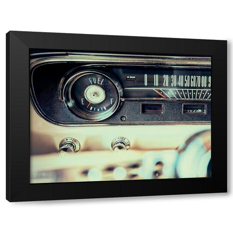 Vintage car 1 Black Modern Wood Framed Art Print with Double Matting by Braun Studio