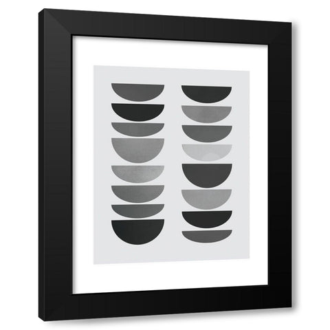 Danish Abstract 3 Black Modern Wood Framed Art Print by Braun Studio