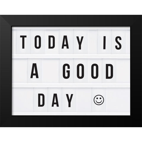 A good day Black Modern Wood Framed Art Print by Braun Studio