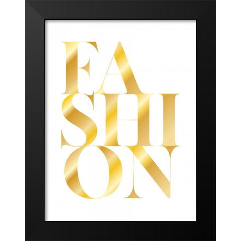 Fashion Black Modern Wood Framed Art Print by Braun Studio