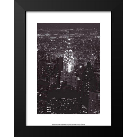 Chrysler Building Black Modern Wood Framed Art Print by BRAUN Studio