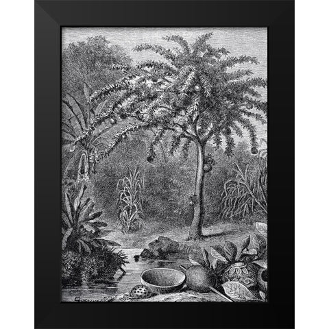 Arbre Black Modern Wood Framed Art Print by BRAUN Studio