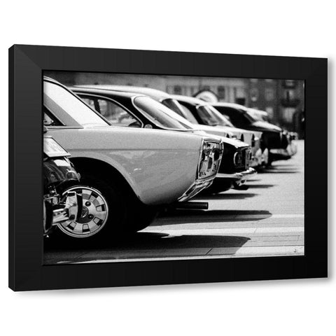 Vintage cars Black Modern Wood Framed Art Print by BRAUN Studio