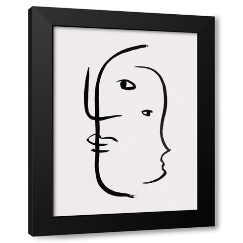 Braun Studio - Visages I Black Modern Wood Framed Art Print with Double Matting by Braun Studio