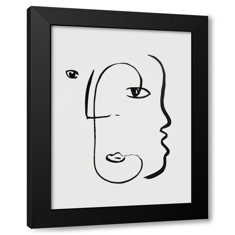 Braun Studio - Visages II Black Modern Wood Framed Art Print by Braun Studio