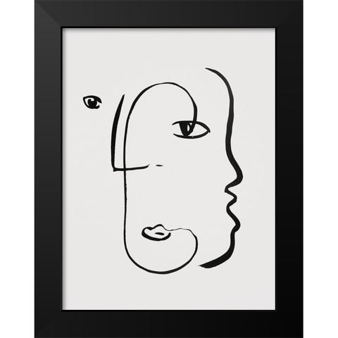 Braun Studio - Visages II Black Modern Wood Framed Art Print by Braun Studio