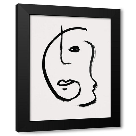Braun Studio - Visages III Black Modern Wood Framed Art Print by Braun Studio