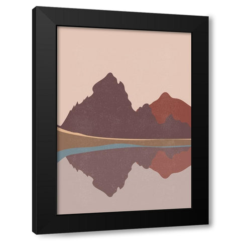 Braun Studio - Reflets sur le lac Black Modern Wood Framed Art Print by Braun Studio