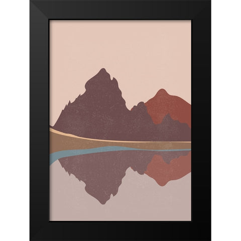 Braun Studio - Reflets sur le lac Black Modern Wood Framed Art Print by Braun Studio