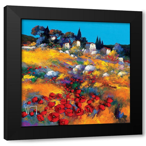 Chaleurs dete Black Modern Wood Framed Art Print by Keiflin, Roger