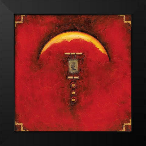 Suite bambou Black Modern Wood Framed Art Print by Arthure