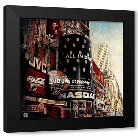Nasdac Connection Black Modern Wood Framed Art Print with Double Matting by Arietti, Fabienne