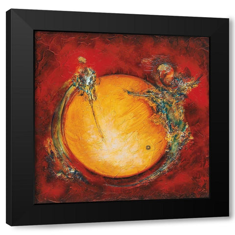 Le secret du cercle Black Modern Wood Framed Art Print with Double Matting by Arthure