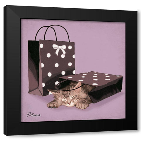 Paquet cadeau Black Modern Wood Framed Art Print with Double Matting by Cazenave, Maryline